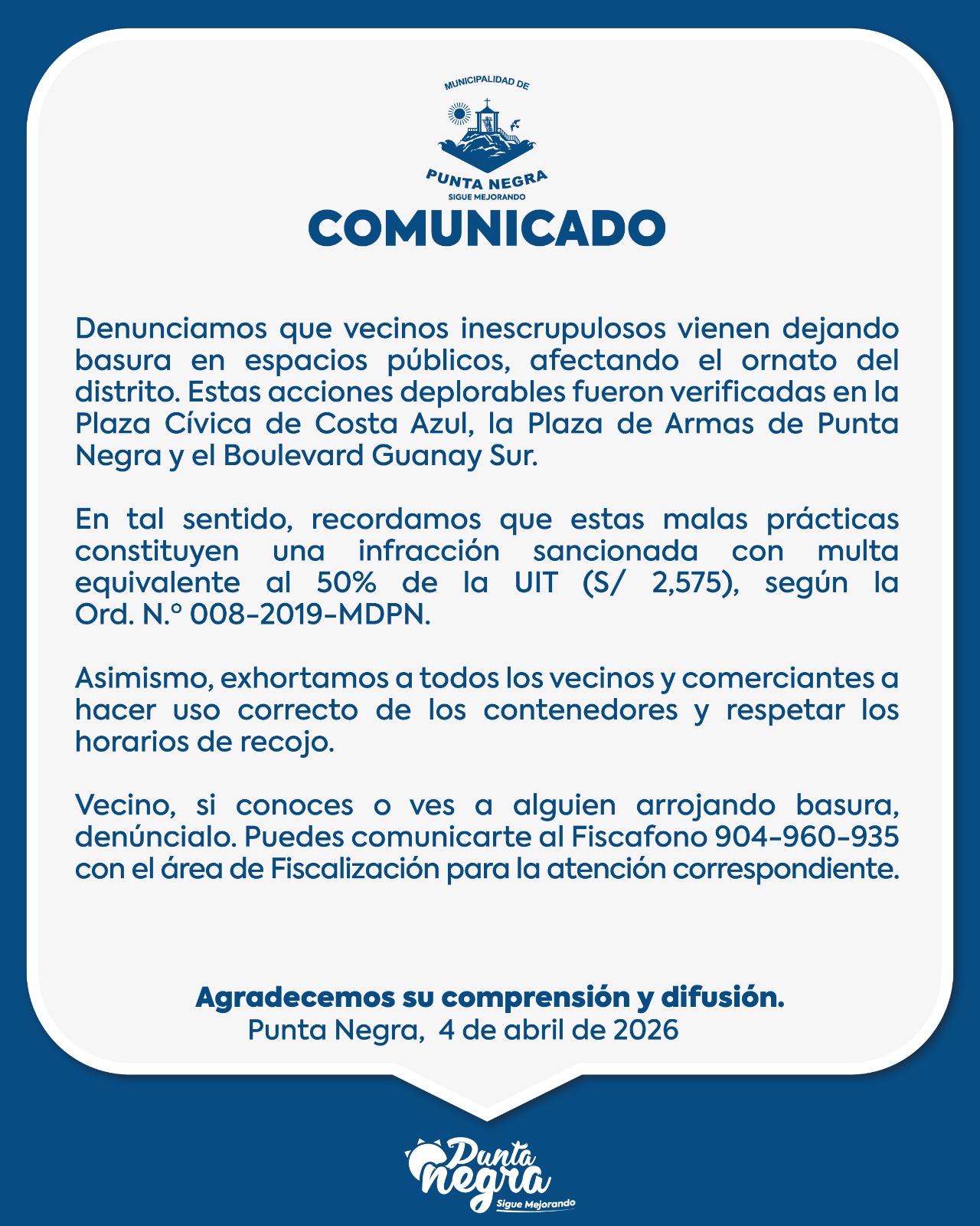 Comunicado 011